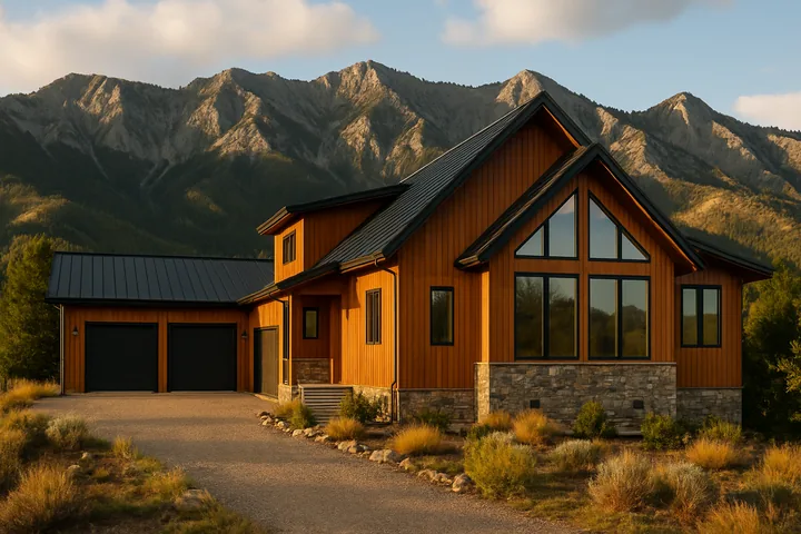Illustrative Bridger Foothills Bozeman new-build STR